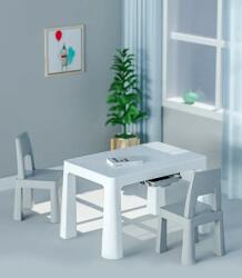 Pepita Dodo Masă pentru copii + 2 scaune - gri-alb (8817-white-grey)