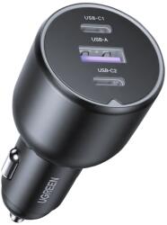 UGREEN Încărcător auto Ugreen - EC705, USB-A/C, 130W, gri (0405007)