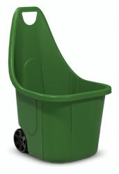 Strend Pro Garden Kétkerekű kocsi, Strend Pro Garden Blumax Caddy, 60 l, zöld, 50 x 60 x 84 cm, újrahasznosított műanyag, időjárásálló, max. 40 kg teherbírás, kerti hulladékhoz (TC2120098)