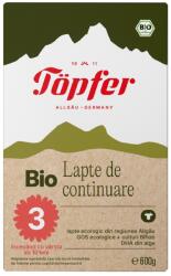 TOPFER Formula lapte de continuare Bio 3, 10+ luni, 600 g, Topfer - springfarma - 74,10 RON