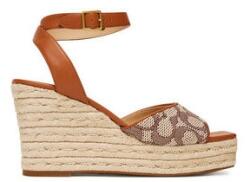 Coach női espadrillák, CAS80, textil, 38 EU, barna (0000305283207_38)