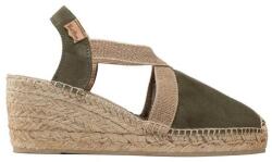 Toni Pons női espadrillák, 300203507, Természetes bőr, 38 EU, Zöld (0000300203507_38)