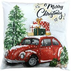 Clayre & Eef Karácsonyi textil párnahuzat Merry Christmas 45x45 cm (KT021.374)