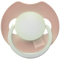 LOVI Suzeta luminoasă din silicon dinamic Prime 0-6m 1buc Blush (AGS34-436)