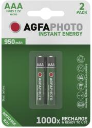 AgfaPhoto Akkumulátor mikro AGFAPHOTO AAA előtöltött 2x950 mAh APR2U950 (APR2U950)