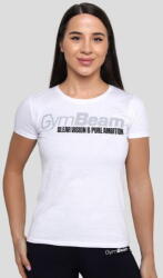 GymBeam Tricou pentru femei Pure Ambition White - GymBeam