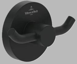 Villeroy & Boch Cuier dublu baie, fixare ascunsa, negru mat (Matt Black), Villeroy & Boch Elements Tender TVA151012000K5 TVA151012000K5 (TVA151012000K5)