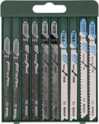 Bosch 10 részes szúrófűrészlap készlet, T-szár 2x T101B, 2x T144D, 2x T119BO, 2x T118A, 2x T127D (2609256746)