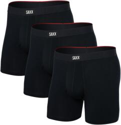 Saxx Vibe Xtra Soft Comfort Boxer Brf Fly 3Pk Mărime: L / Culoare: negru (10053579SAX01L)