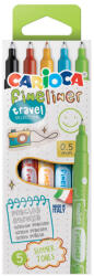 CARIOCA Fineliner Travel Selection 5db-os tűfilc szett 0, 5mm - Carioca (44103)