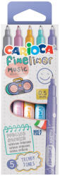 CARIOCA Fineliner Music Selection 5db-os tűfilc szett 0, 5mm - Carioca (44101)
