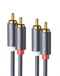 UGREEN RCA audiokábel UGREEN AV104, 1, 5 m, fekete