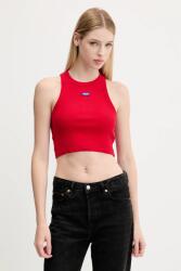 HUGO Blue crop top pentru femei din bumbac cu elastan Baby Tank_B PPYH-TSD0OR_33X (50511450)