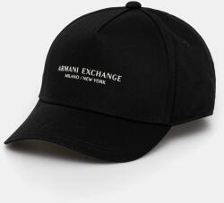 Armani Exchange pamut baseball sapka - fekete Univerzális méret - answear - 15 190 Ft