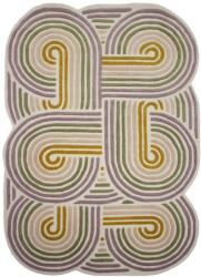 Flair Rugs Zöld kézi szövésű gyapjú szőnyeg 160x230 cm Spiral Shaped - Flair Rugs