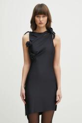 coperni ruha Asymmetric Flower - fekete M