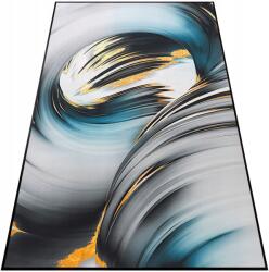 Decorator Home Nappali Szőnyeg 120x160 Modern Színes Divatos Arany Nagy Gumírozott (DYWAN DO SALONU 120X160 PODGUMOWANY NIEBIESKI)