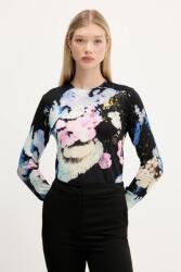 Desigual pulóver NENUFAR LACROIX - fekete XS