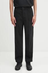 Filling Pieces gyapjú nadrág Coach Twill Wool - fekete S