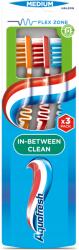 Aquafresh In-Between Clean fogkefe közepes keménység 3 db (5054563247797)