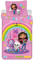 Gabi babaháza Rainbow Party ágyneműhuzat 140×200cm, 70×90 cm microfibre (JFK041253) - ostore