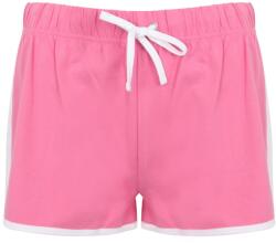 SF (Skinnifit) Pantaloni scurți retro pentru femei - Roz deschis / albă | 2XL (SK069-1000251260)
