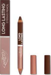 puroBIO cosmetics Long Lasting Kingsize Duo szemhéjceruza - 103L - Pink/Warm Brown