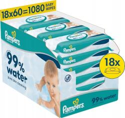 Pampers 99% Water babatörlőkendő, 18 x 60 db (80871792)