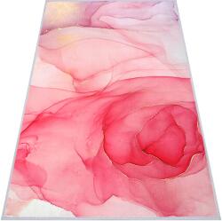Decorator Home Nappali Szőnyeg 140x200 Modern Rózsaszín Gumírozott Nagy Ifjúsági Szőnyeg (DYWAN DO SALONU 140X200 PODGUMOWANY RÓŻOWY)