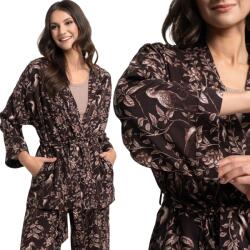 Moraj Elegáns Kötött Női Fürdőköpeny Virágokkal Kimono 100% Viszkóz Moraj 3XL (PDSZ3400-001)