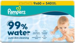 Pampers 99% Water babatörlőkendő, 9 x 60 db (80871793)