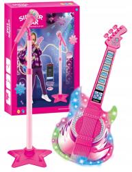 click4TOYS Elektromos Gitár Mikrofon Karaoke Zenei Játék Nagy Szett Gyerekeknek (1806)