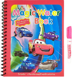 SmartWiz Carte de colorat cu apa Magic Book, Reutilizabila, plina de culori vibrante, Cars Carte de colorat
