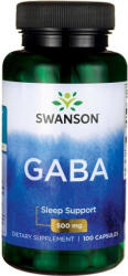  Swanson GABA (acid gamma-aminobutiric), 500 mg, 100 capsule