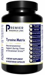  PRL Tyrosine Matrix, tirozină, 90 capsule vegetale, 30 porții