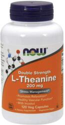 NOW L-teanină cu inozitol dublă putere, 200 mg, 120 capsule vegetale