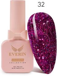 Everin Oja Semipermanentă Everin Celebrity 15 ml - 32 Fuchsia Sparkle | Strălucire & Rezistență (CELE-32)