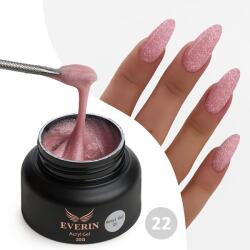Everin Acryl Gel Everin 30gr Shimmer 22 TPO Free - Polygel Roz Pudrat cu Sclipici (AEV-22)