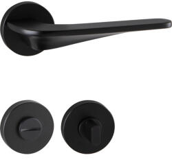 Marchesi Rozettás Kilincsgarnitúra Ljubljana Rozettás Wc 38-45 mm Zamak Fekete Matt (SCH-102204465)