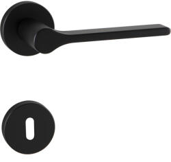 Marchesi Rozettás Kilincsgarnitúra Zadar Rozettás Bb 38-45 mm Zamak Fekete Matt (SCH-102204431)