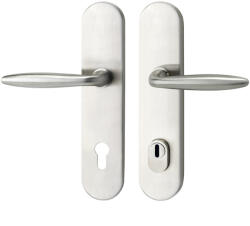 Marchesi Hosszúpajzsos Biztonsági Kilincsgarnitúra Veronese Pz 88 Cilinder Védővel Matt Nemesacél (SCH-102249141)