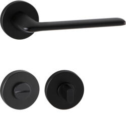 Marchesi Rozettás Kilincsgarnitúra Umag Rozettás Wc 38-45 mm Zamak Fekete Matt (SCH-102204427)