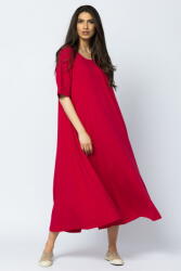 Pierino Rochie lunga A-line din tricot de bumbac, fucsia Talie unica