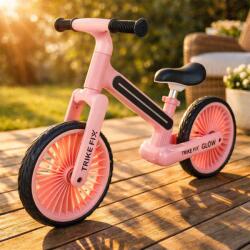  Rózsaszín LED-es futókerékpár - Trike Fix Glow, 2 éves kortól, 30 kg-ig (bic003)