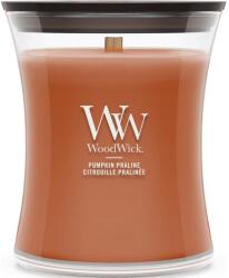 WoodWick Pumpkin Praline Közepes Gyertya - gyertyakvilaga
