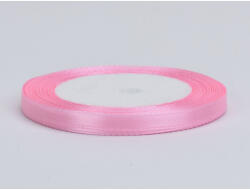  Rózsaszín szatén szalag 6mm x 22méter - papelito