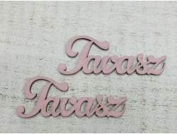  Fa "Tavasz" felirat rózsaszín 2db/csomag - papelito