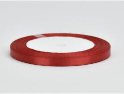  Piros szatén szalag 6mm x 22méter - papelito