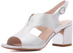 Feeling Sandale dama din piele naturala, Feeling 26-548-02, argintiu
