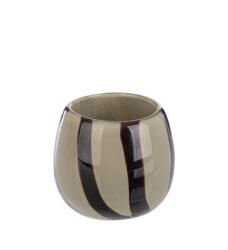 Bizzotto Suport lumanare sticla maro Cetus 9x8 cm (0201082X)